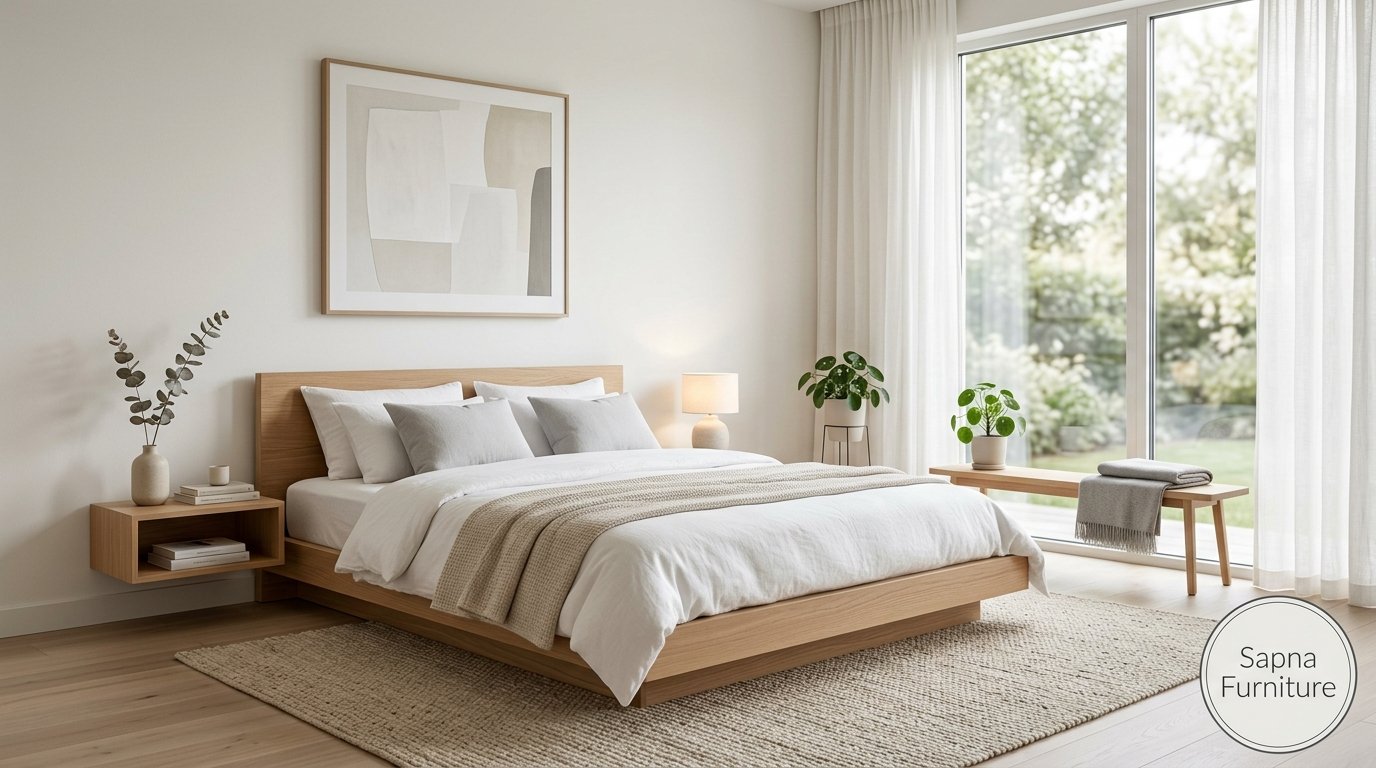 Modern Velvet Tufted Bed