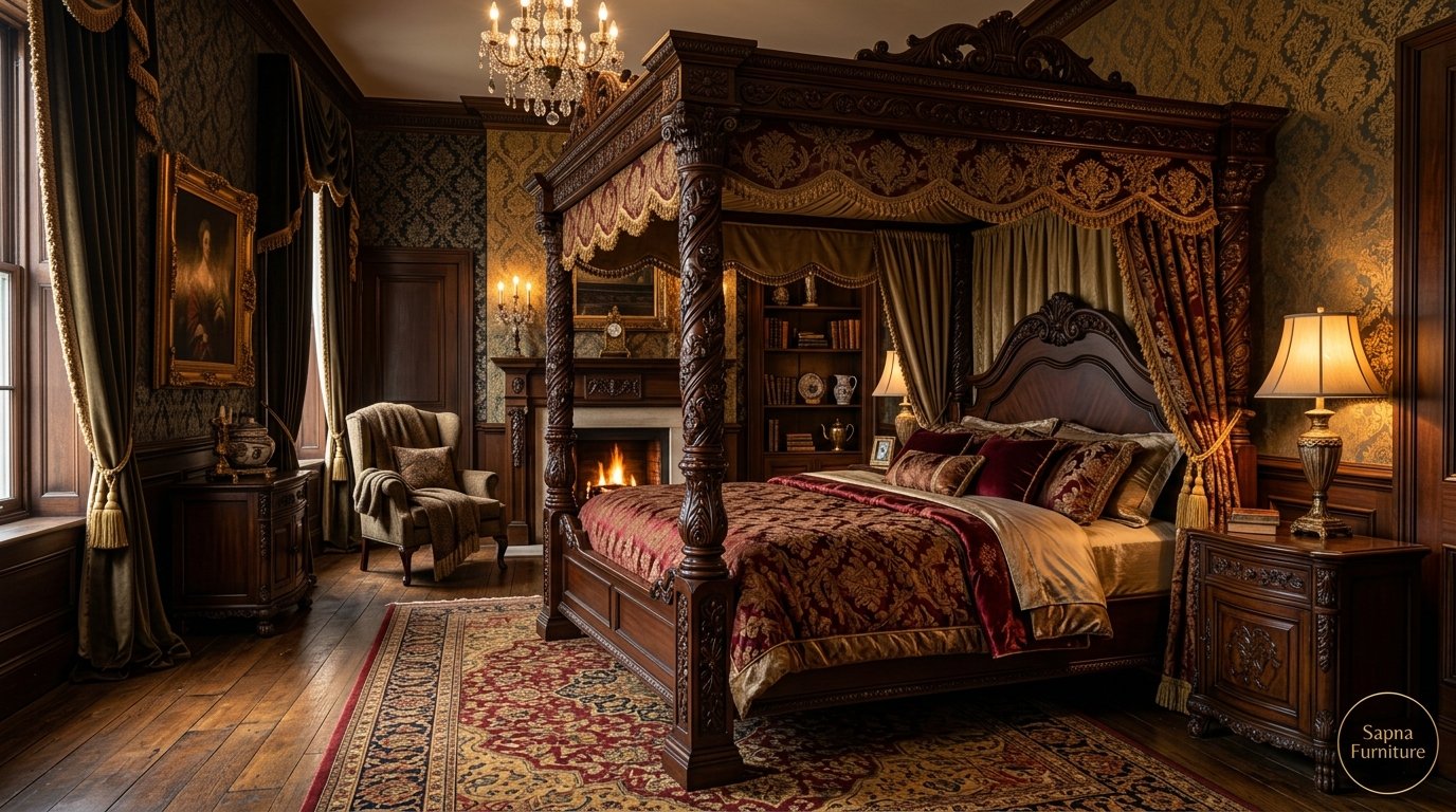 Classic Wooden Queen Bed